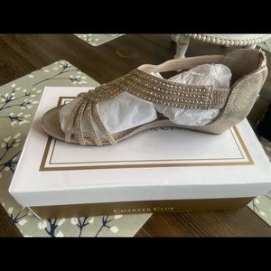 Charter Club, Ginifurf Platino womens shoes. 10.5, new in box